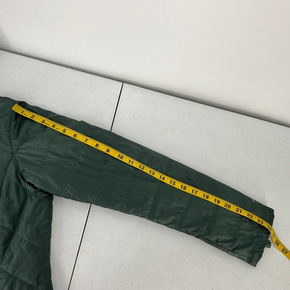 Columbia Omni-Heat Women Size Small Green Mighty Lite Hooded Puffer Jacket - Picture 3 of 11